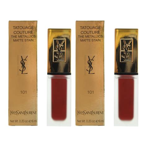 ysl tatouage couture metallics 101|Ysl / Tatouage Couture Metallics (101) Chrome Red Clash .20.